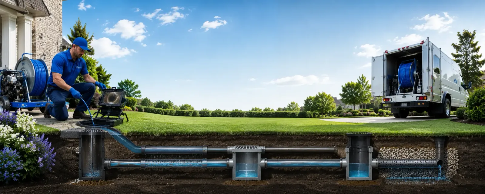 Outdoor drain cleaning information for Mcadoo, TX